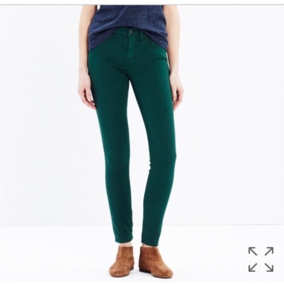 Madewell Forest Green Jeans - Picture 2 of 5